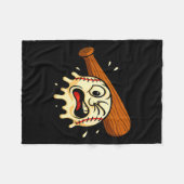 Baseball Drip Team For Boys Ice Cream Cool  Fleece Deken (Voorkant (Horizontaal))