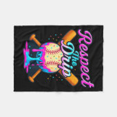 Baseball Drip Team For Boys Ice Cream Cool  Fleece Deken (Voorkant (Horizontaal))