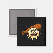 Baseball Drip Team For Boys Ice Cream Cool  Magneet (Voorkant / Achterkant)