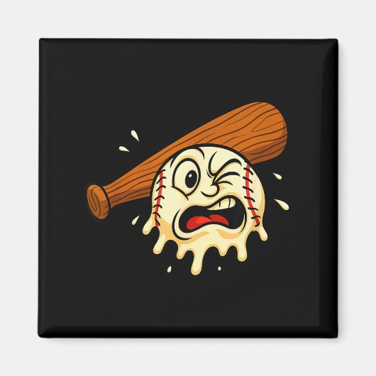 Baseball Drip Team For Boys Ice Cream Cool  Magneet (Voorkant)