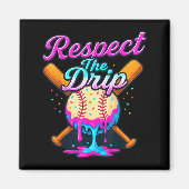 Baseball Drip Team For Boys Ice Cream Cool  Magneet (Voorkant)