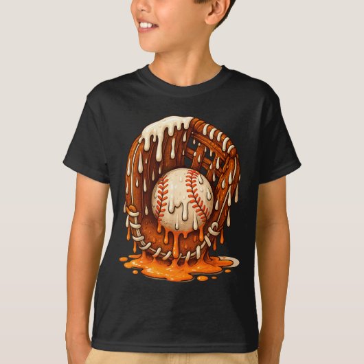 Baseball Drip Team For Boys Ice Cream Cool  T-shirt (Voorkant)