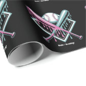 Baseball Drip voor Jongens Ice Cream Bat - Cool Yo Cadeaupapier (Rol Hoek)