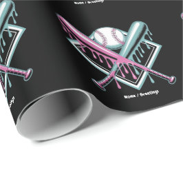 Baseball Drip voor Jongens Ice Cream Bat - Cool Yo Cadeaupapier