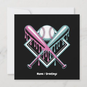 Baseball Drip voor Jongens Ice Cream Bat - Cool Yo Kaart