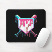 Baseball Drip voor Jongens Ice Cream Drip Jeugd Jo Muismat (Met muis)