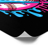 Baseball Drip voor Jongens Ice Cream Drip Jeugd Jo Poster (Hoek)