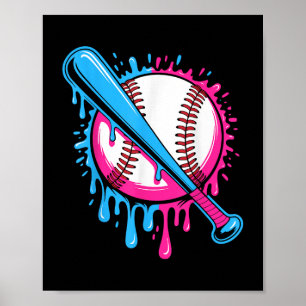 Baseball Drip voor Jongens Ice Cream Drip Jeugd Jo Poster