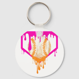 Baseball Drip voor Jongens Ice Cream Drip Jeugd Jo Sleutelhanger