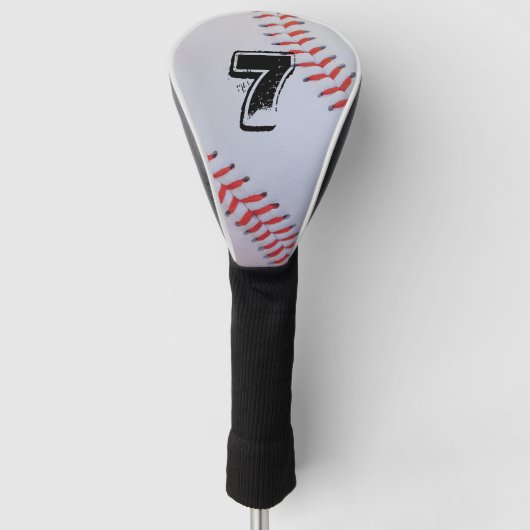 Baseball Driver Hoesje Golfheadcover (Voorkant)