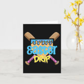 Baseball Easter Home Bord Bat Ice Cream Drip Happ Kaart (Gele Bloem)