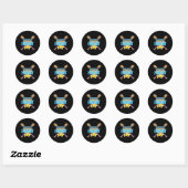Baseball Easter Home Bord Bat Ice Cream Drip Happ Ronde Sticker (Vel)