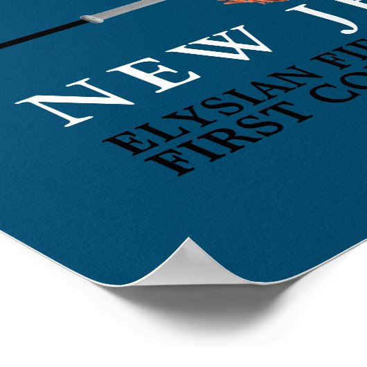 Baseball, eerste competitief spel poster (Hoek)