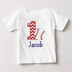  Baseball Eerste verjaardag shirt 1 jaar