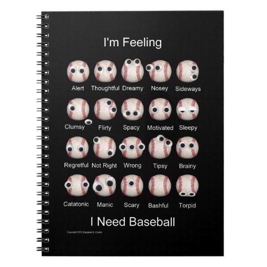 Baseball Emomotion Notitieboek (Voorkant)