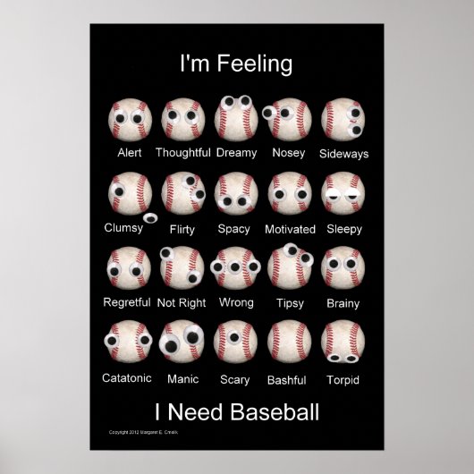 Baseball Emomotion Poster (Voorkant)