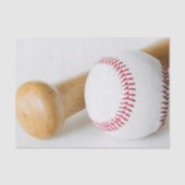 Baseball en Bat Close-up foto Tissuepapier (Voorkant)