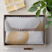 Baseball en Bat Close-up foto Tissuepapier (Geschenk)