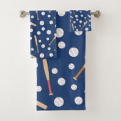 Baseball- en Bat-sportpatroon Bad Handdoek (Insitu)