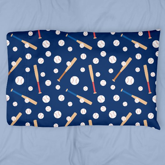 Baseball- en Bat-sportpatroon Kussensloop