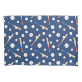 Baseball- en Bat-sportpatroon Kussensloop (Voorkant)