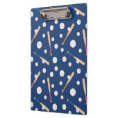 Baseball en Bat Sports Pattern School Klembord (Links)