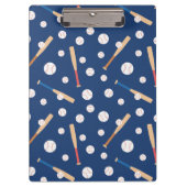 Baseball en Bat Sports Pattern School Klembord (Voorkant)