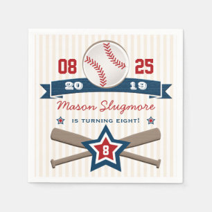 BASEBALL EN BATS BIRTHDAY SERVET
