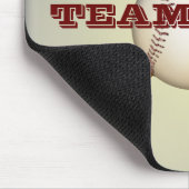 Baseball en gehaakte katten  muismat (Hoek)