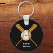 Baseball en gehaakte katten  sleutelhanger (Voorkant)