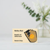 Baseball- en handschoenkast-Visitekaartje Visitekaartje (Staand voorkant)