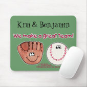 Baseball- en honkbal-handschoen muismat (Met muis)