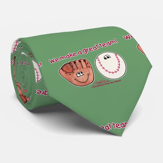 Baseball- en honkbal-handschoen stropdas (Opgerold)