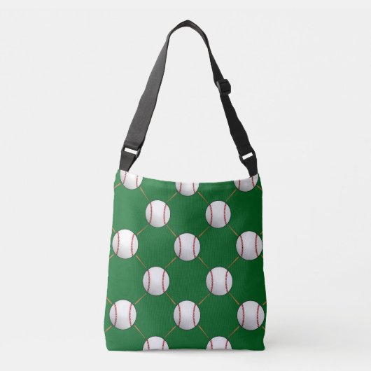 Baseball en katten crossbody tas (Voorkant)