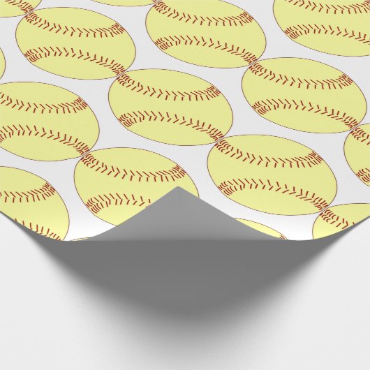 BASEBALL EN SOFTBALL (WRAP) CADEAUPAPIER (Hoek)