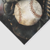  Baseball Equipment Decoupage Tissuepapier (Detail)