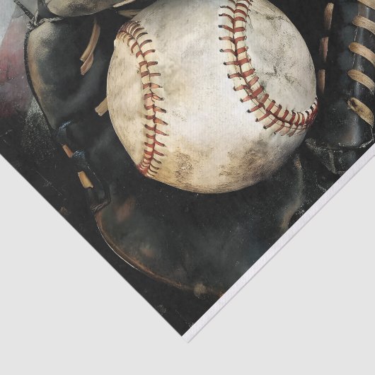 Baseball Equipment Decoupage Tissuepapier (Detail)