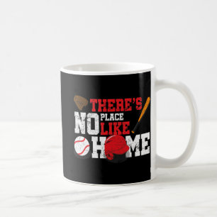 Baseball Er is geen plek als home Ball Bat Glov Koffiemok