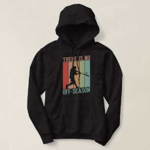 Baseball Er is geen vrijetijdsseizoen Hoodie