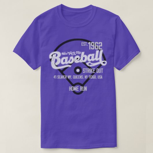  Baseball Est 1962 in New York T-shirt (Design voorkant)