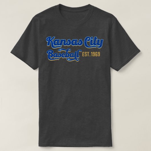  Baseball Est 1969 in Kansas City T-shirt (Design voorkant)