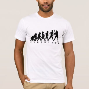 Baseball-evolutie T-shirt