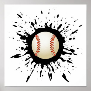 Baseball-explosie Poster
