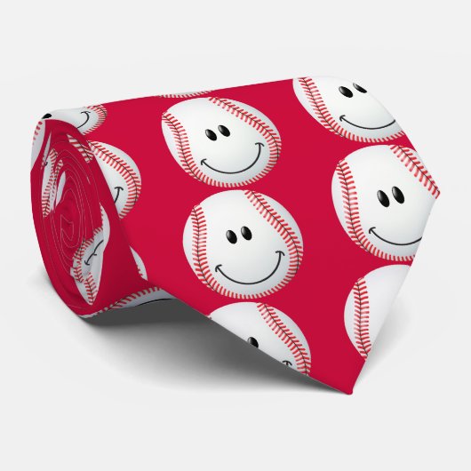 Baseball Face Stropdas (Opgerold)