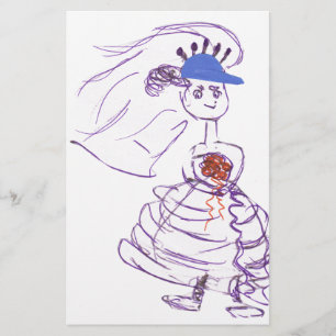 Baseball Fan Bride Briefpapier