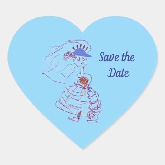 Baseball Fan Bride Hart Sticker (Voorkant)