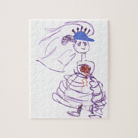 Baseball Fan Bride Legpuzzel (Verticaal)