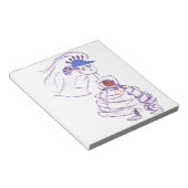 Baseball Fan Bride Notitieblok (Schuin)