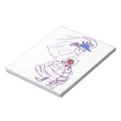 Baseball Fan Bride Notitieblok (Linkerzijde)