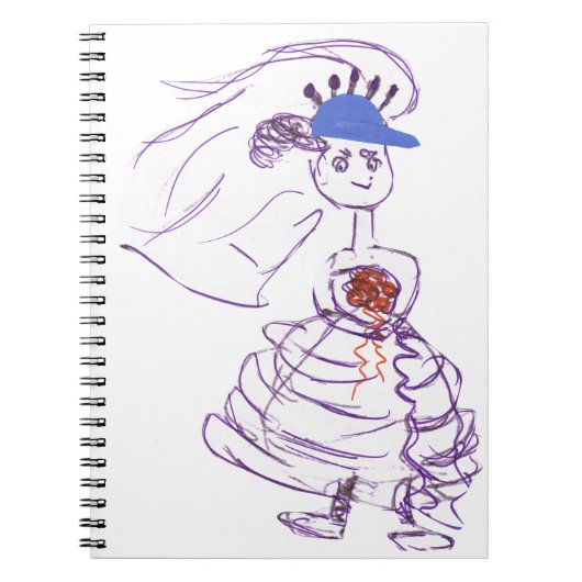 Baseball Fan Bride Notitieboek (Voorkant)
